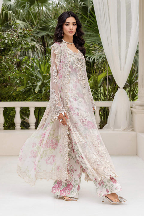 3 Piece Unstitched Embroidered Chiffon Suit | MPC-25-101