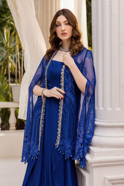 3 Piece Unstitched Embroidered Chiffon Suit | MPC-25-103