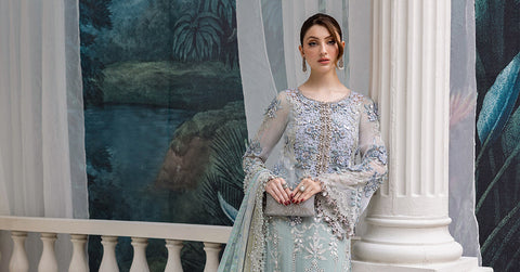 3 Piece Unstitched Embroidered Chiffon Suit | MPC-25-108